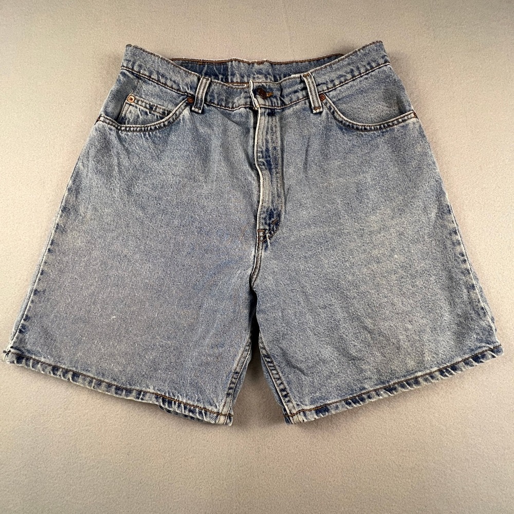 Levi's 951 Denim Shorts Womens 14 Relaxed Orange Tab Vintage 90s Mom Streetwear